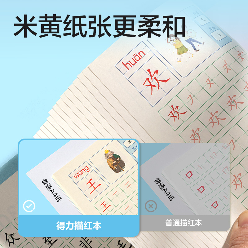 尊龙凯时HW325-1学前300字描红字帖(混)(本)